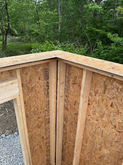 Upside-down Zip around the top plate to form the air barrier