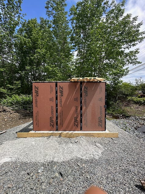 Progression of adding trusses one by one